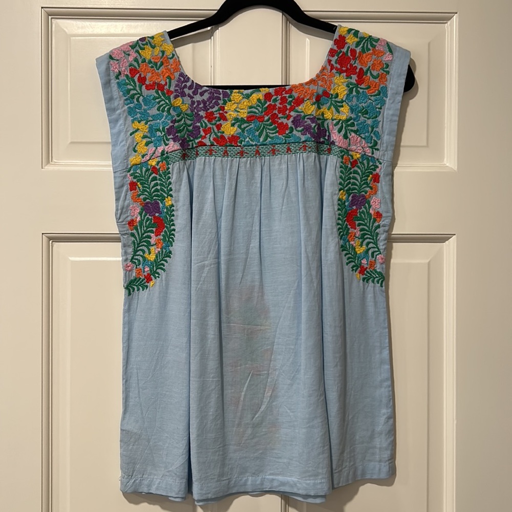 J. Marie Embroidered Top View 2